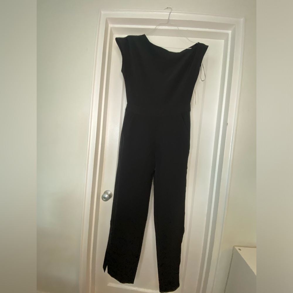 Rachel Roy black flard jumpsuit NWT size 6